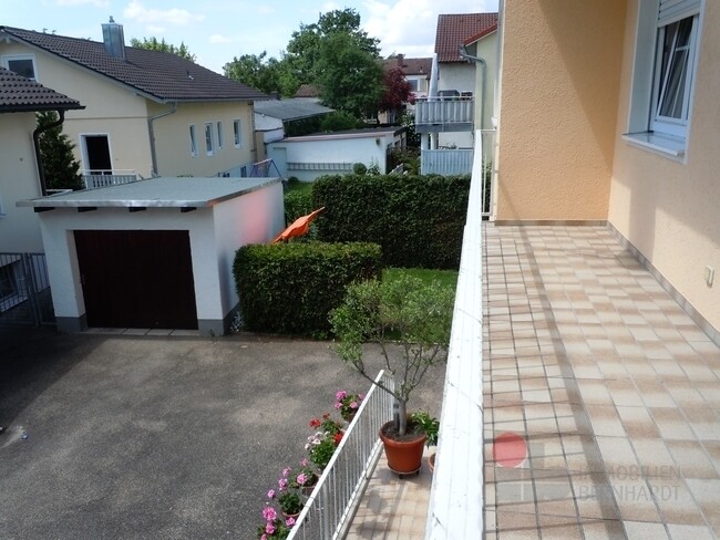 Blick vom Balkon