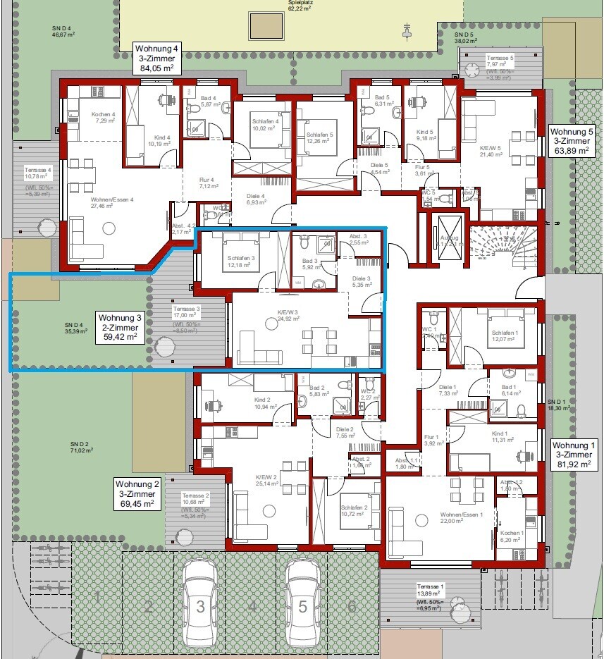 Grundriss_EG_Haus D_WHG Nr. 3