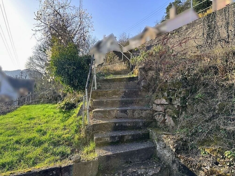 Treppe zum Haus