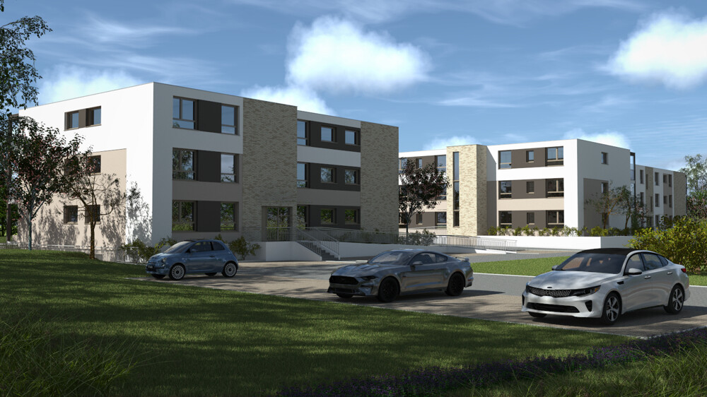 Ansicht Haus 1,2 und 3