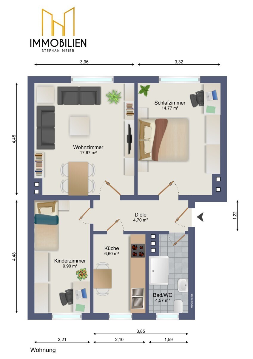 Etagenwohnung