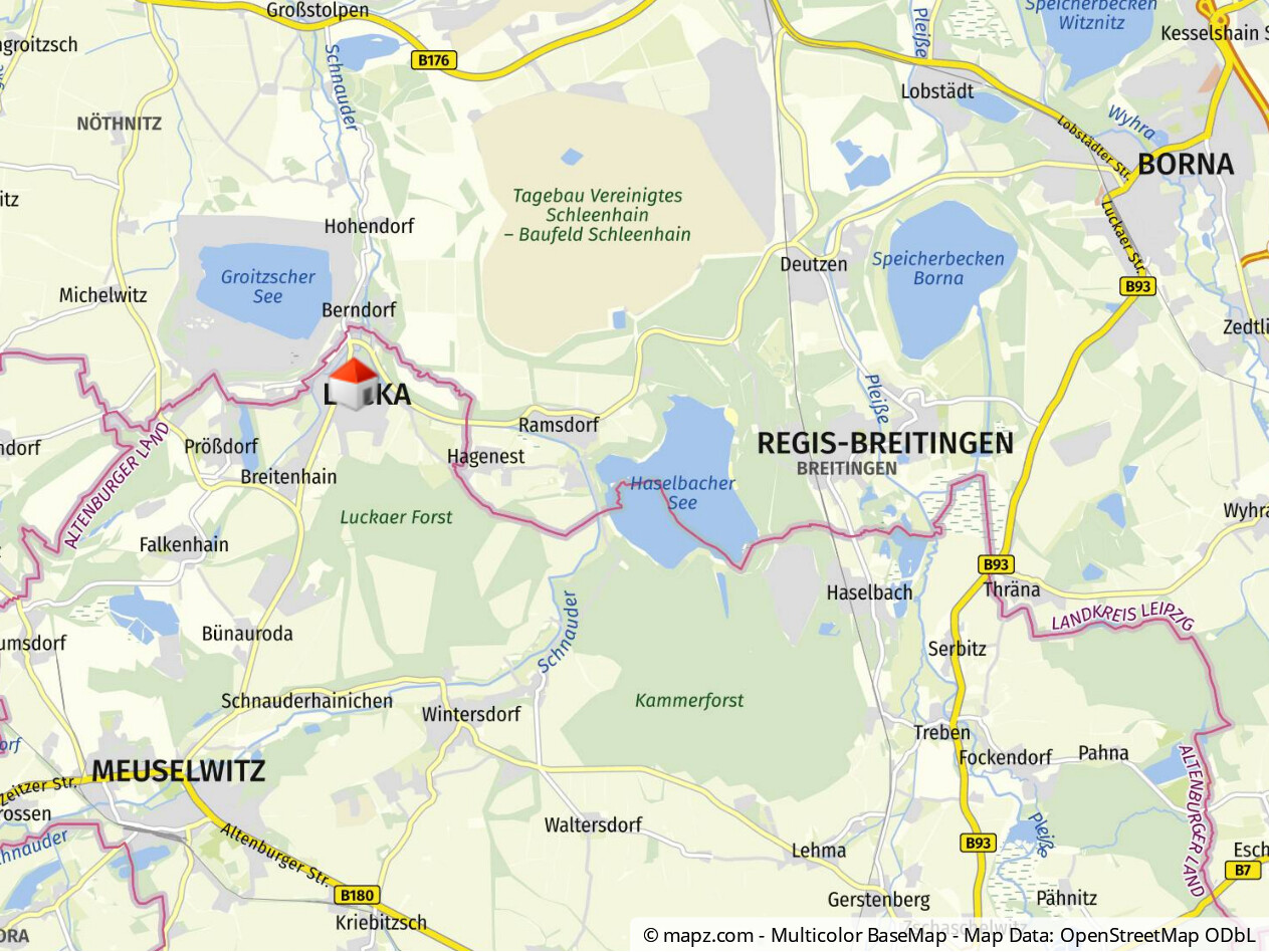 Geolyzer Kartenausschnitt