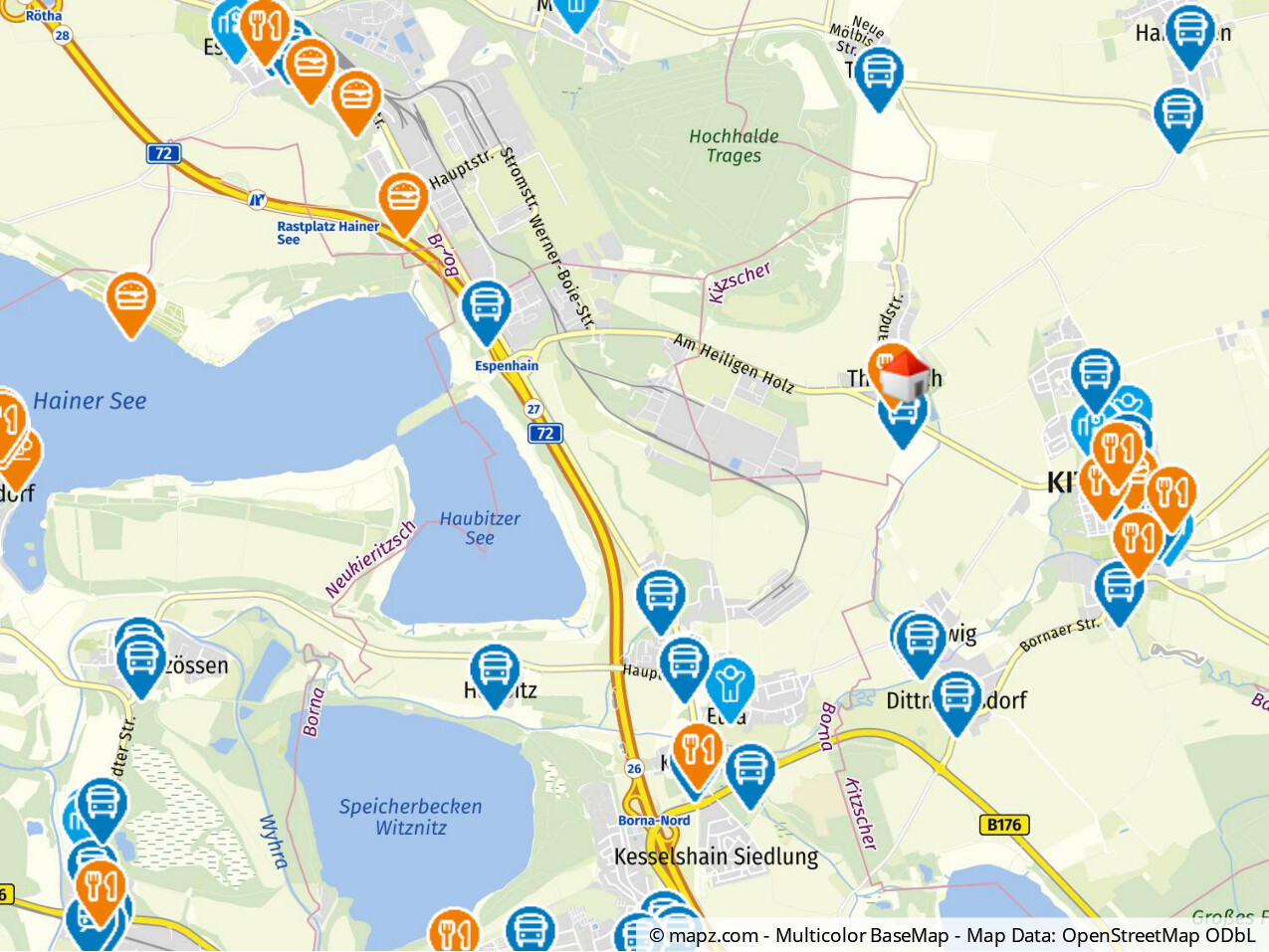 Geolyzer Kartenausschnitt