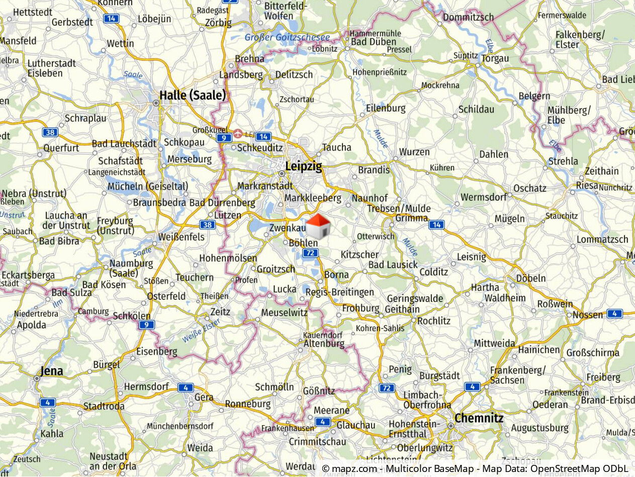 Geolyzer Kartenausschnitt