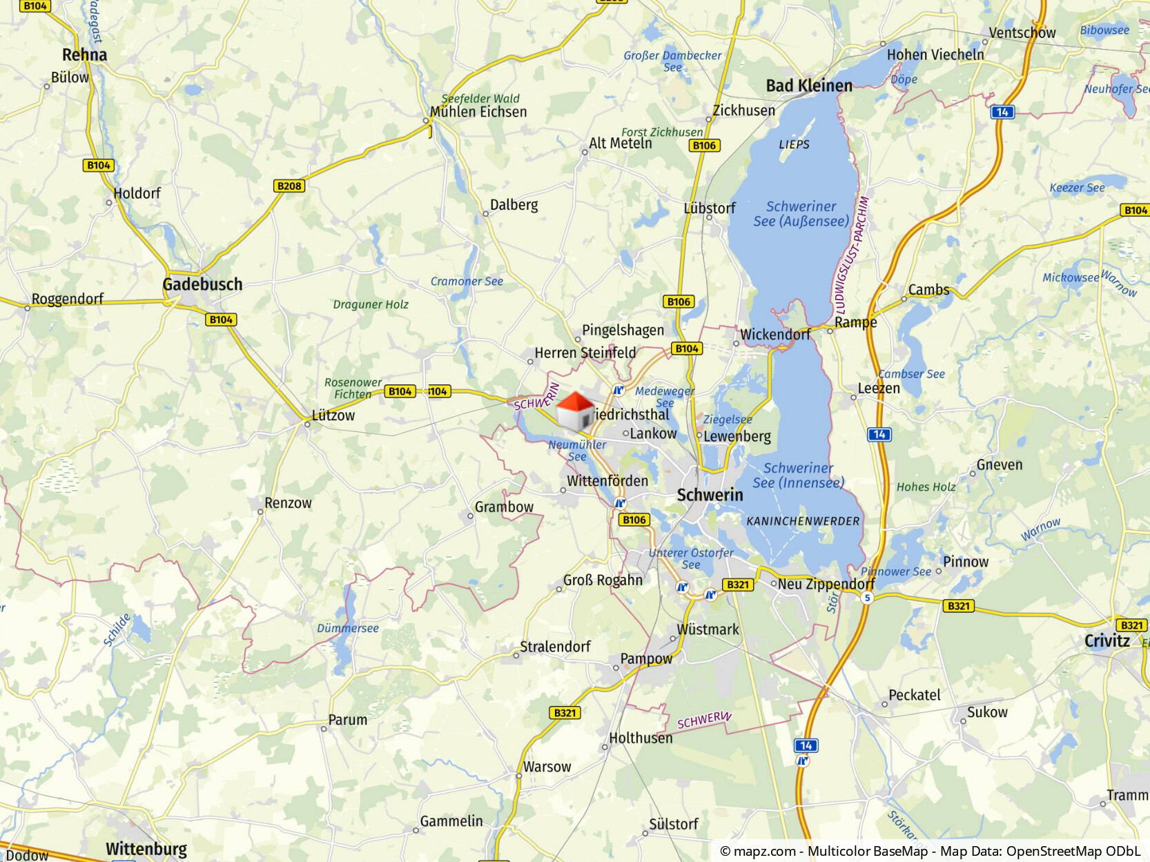 Geolyzer Kartenausschnitt