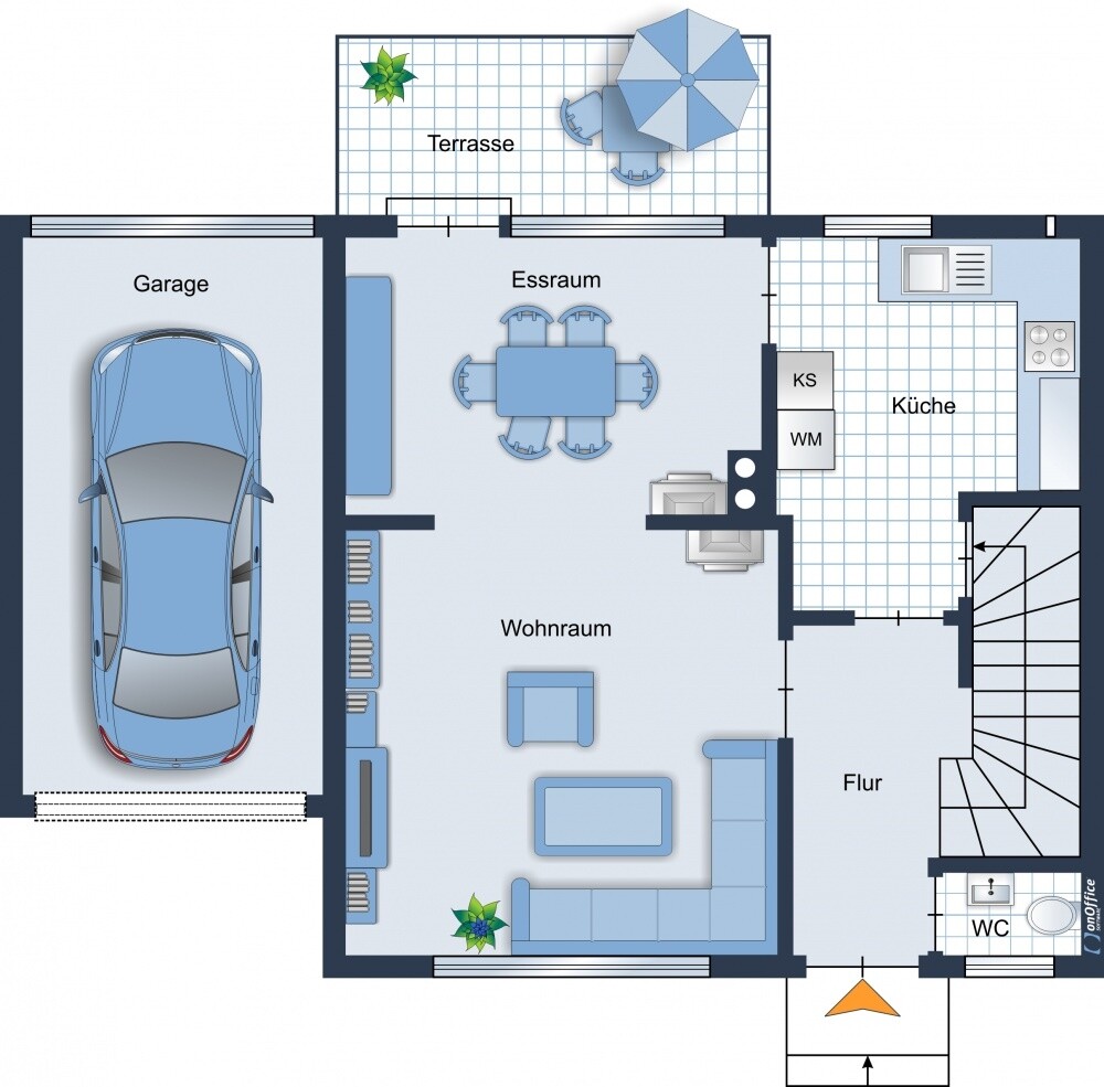Grundriss Erdgeschoß