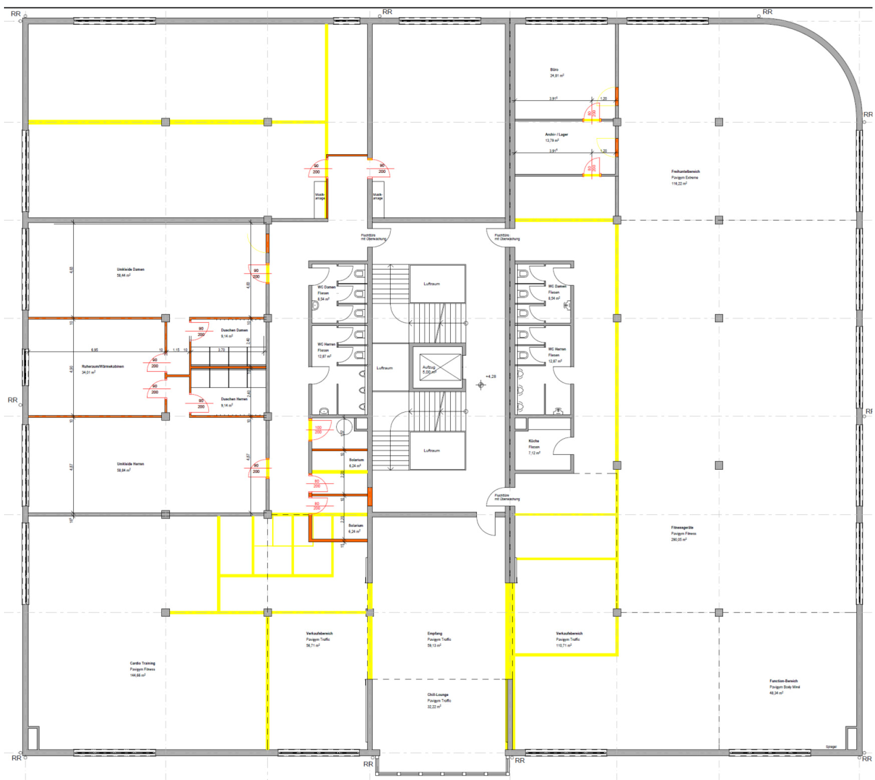 Der Grundriss weicht in der Realität etwas von der Planung ab.