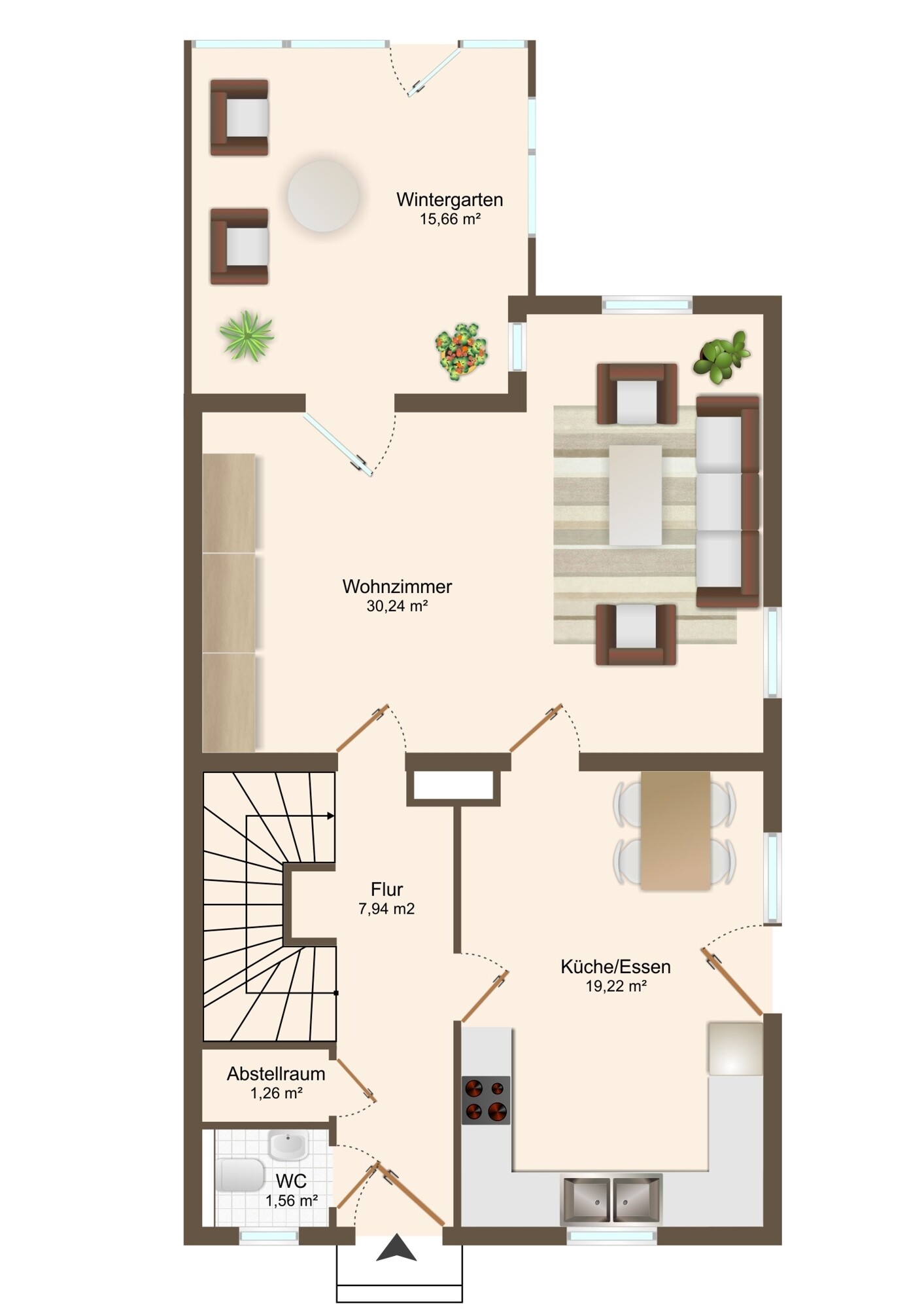EG; Wintergarten bereits genehmigt