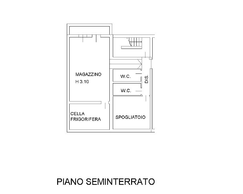 PIANTA PIANO SEMINTERRATO