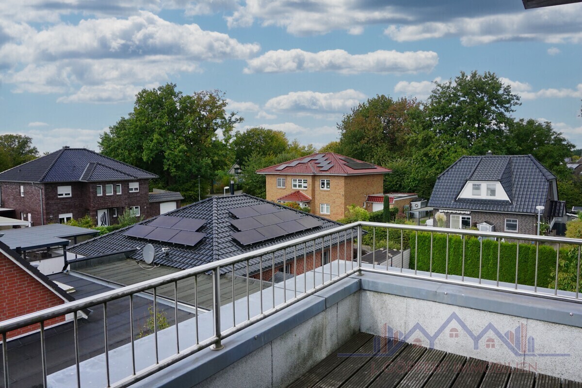 Nachbarschaft von der Dachterrassen Aussicht
