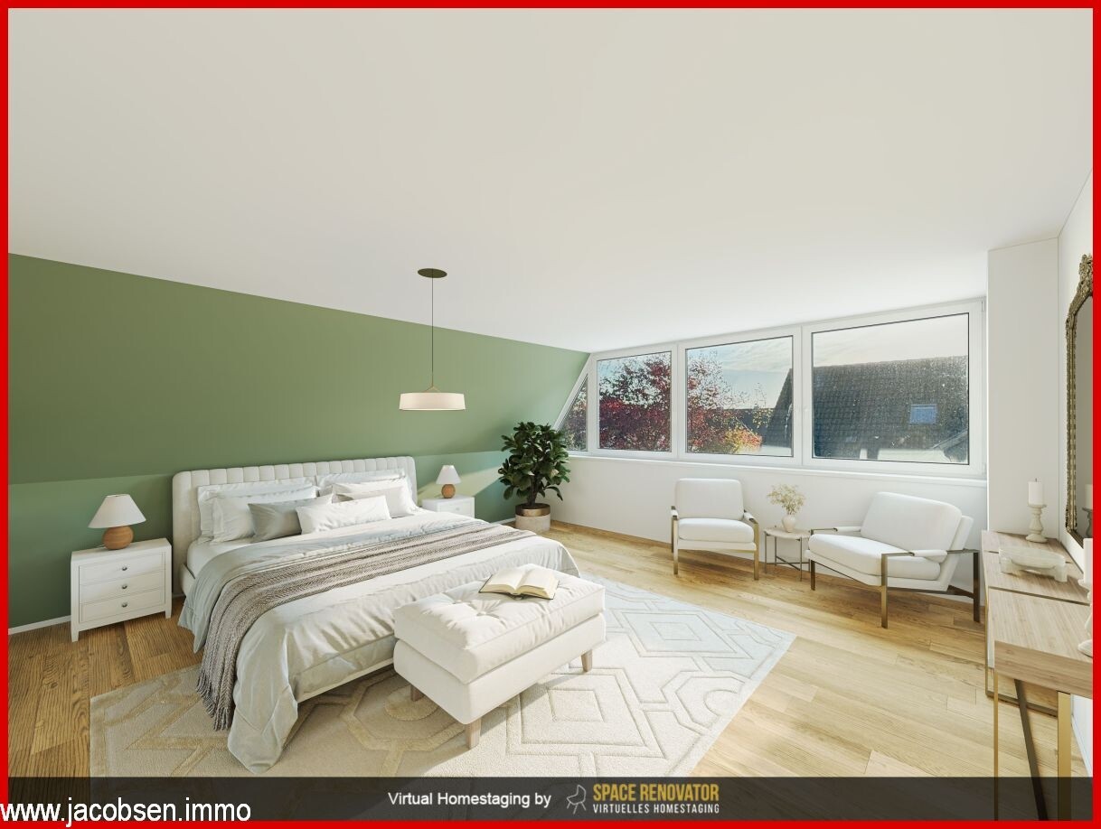 Einrichtungsbeispiel Schlafzimmer im Obergeschoss 1