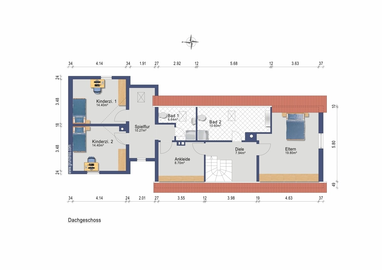 Wohnhaus (Darstellung und Maßangaben sind ohne Gewähr)