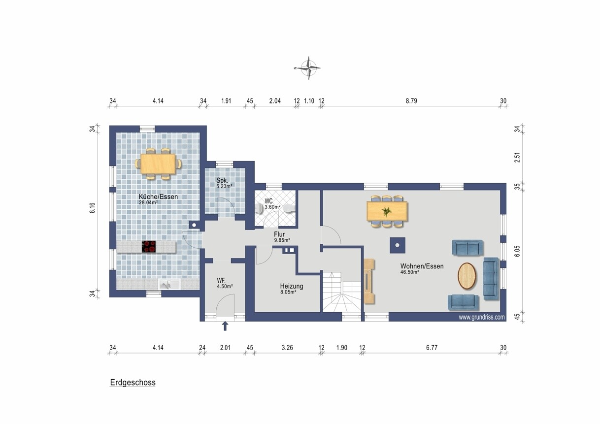 Wohnhaus (Darstellung und Maßangaben sind ohne Gewähr)