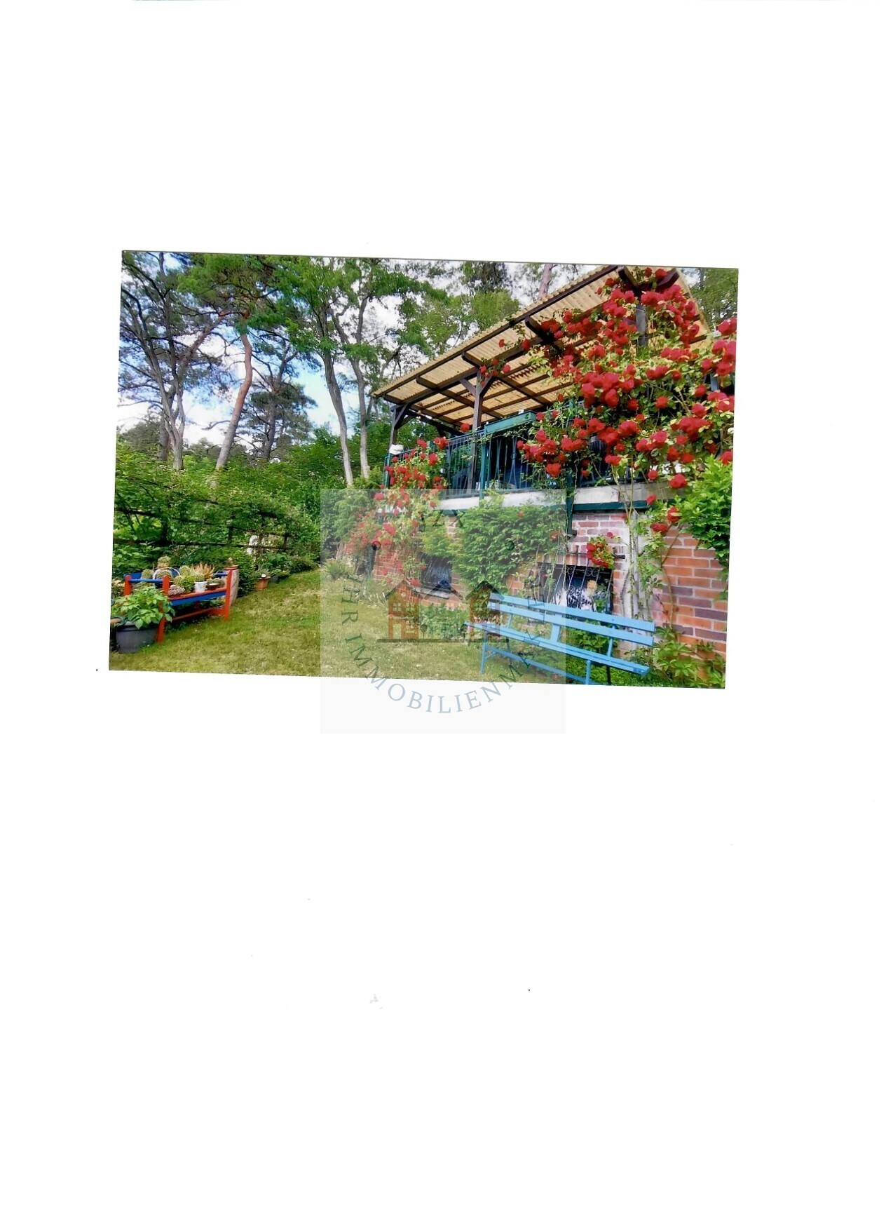 Garten mit Bungalow