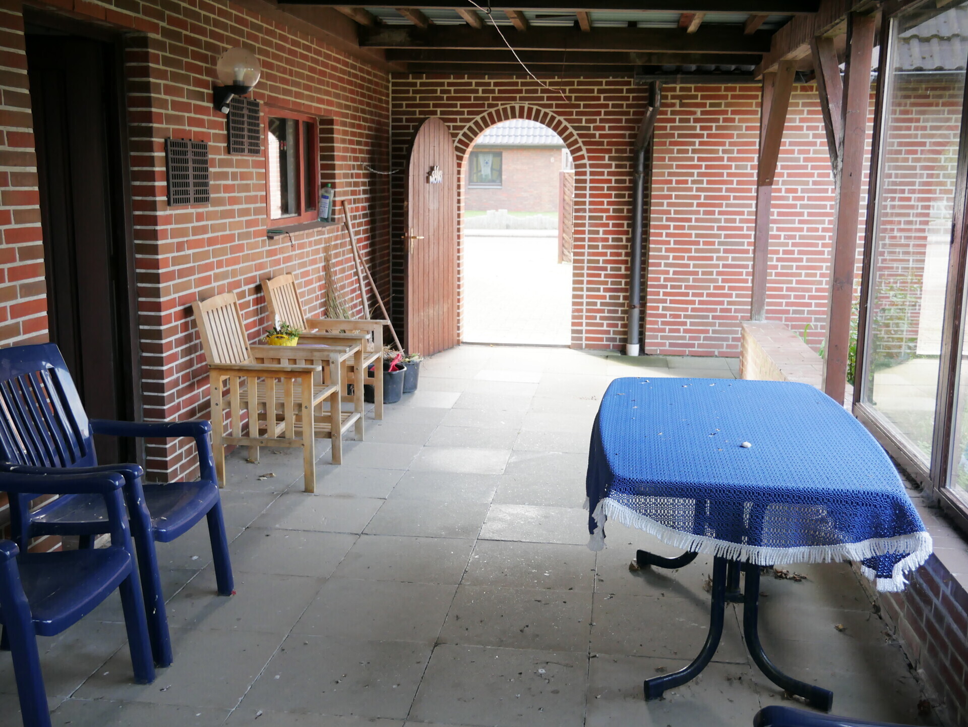 Überdachte Terrasse