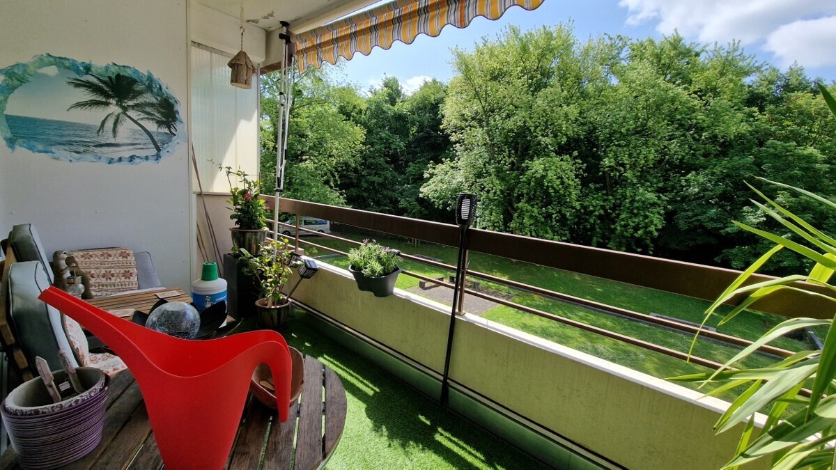 Ausblick vom Balkon