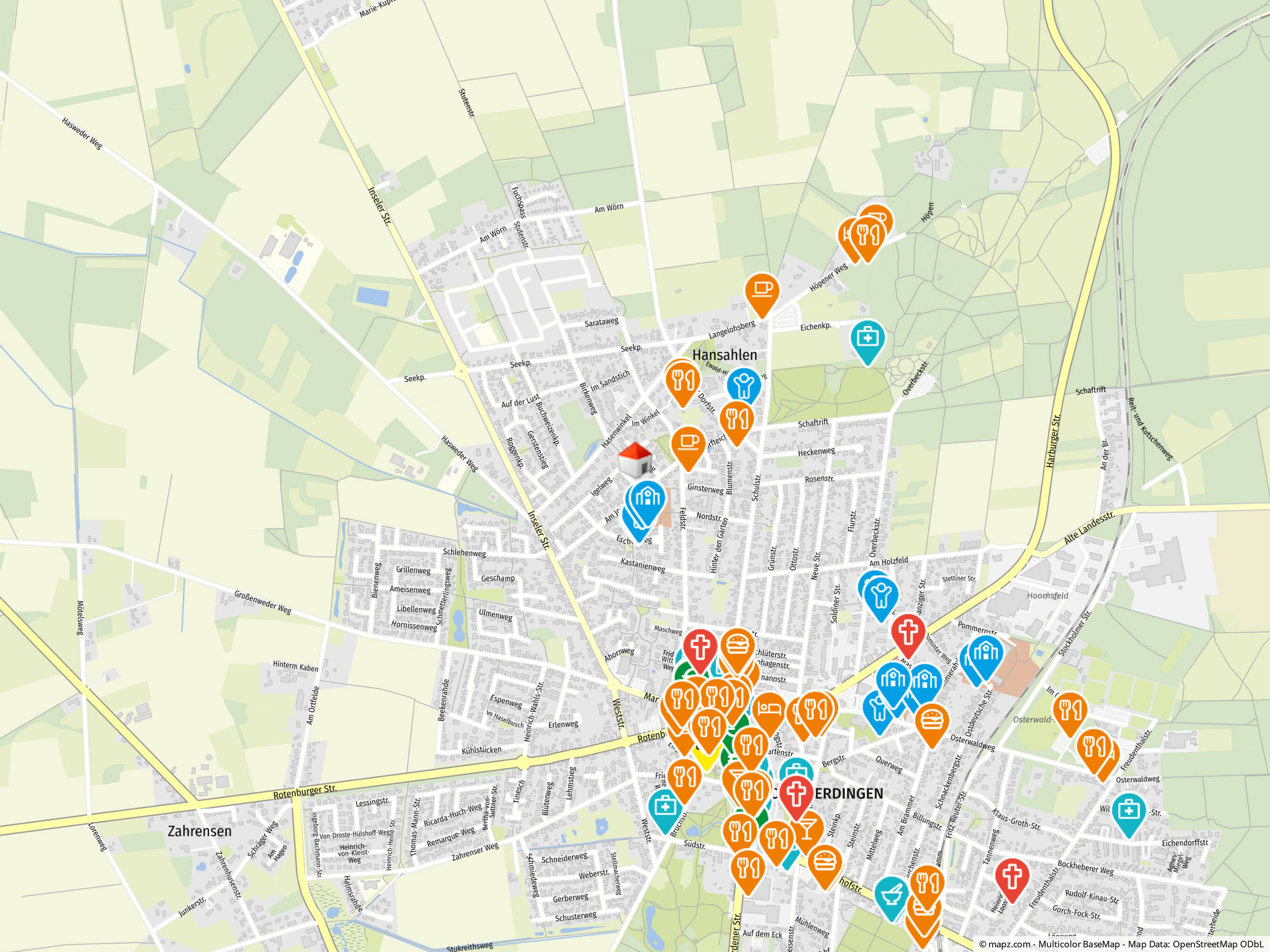 Geolyzer Kartenausschnitt