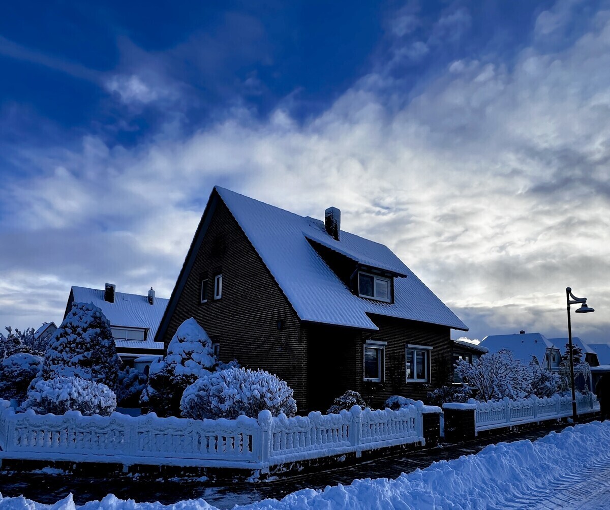 Winter-Straßenansicht