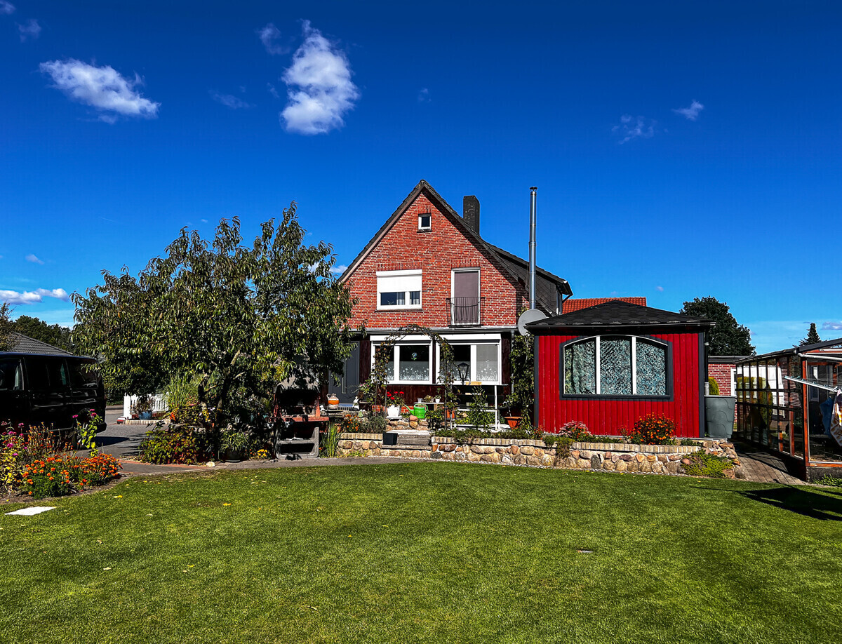 Südseite des Hauses