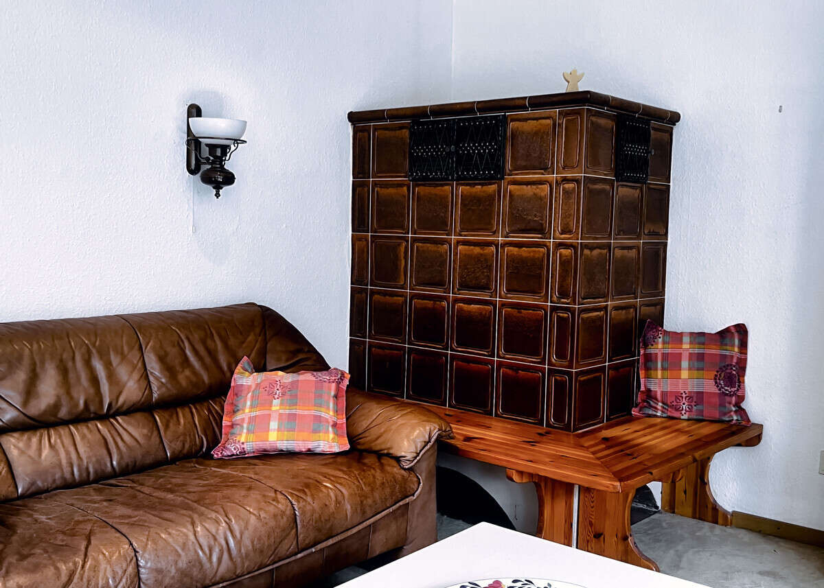Kaminofen im Wohnzimmer