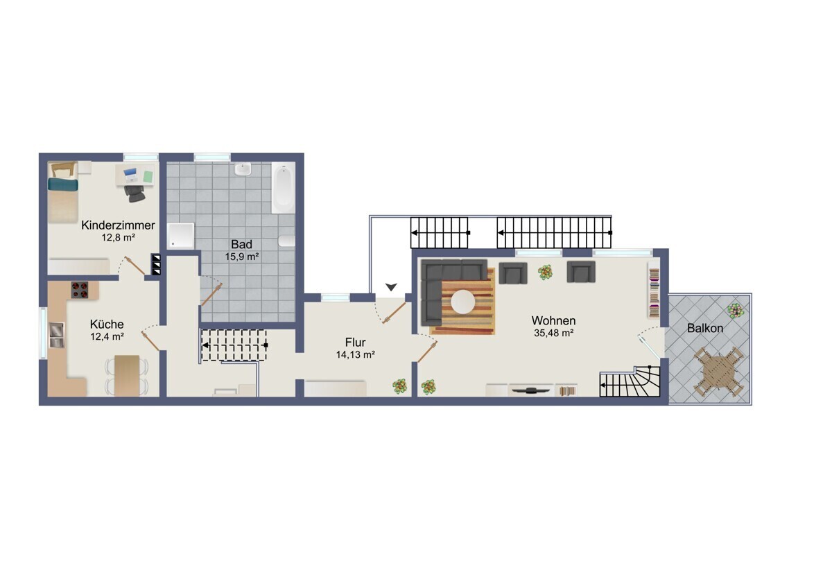 Grundriss Obergeschoss