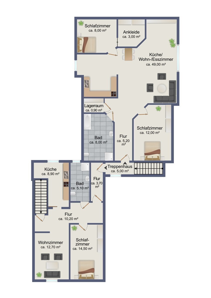 Grundriss Obergeschoss