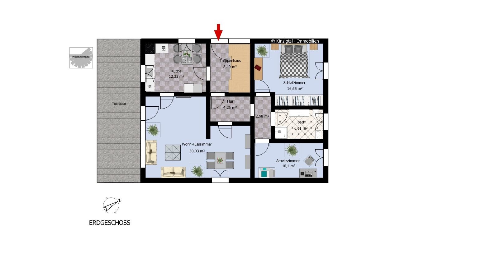 Grundriss - Erdgeschoss