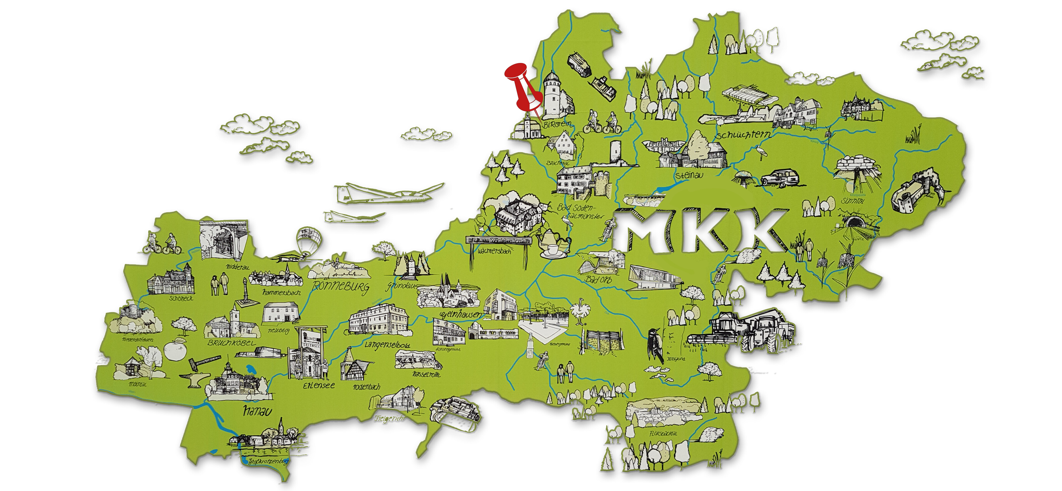 Landkarte MKK