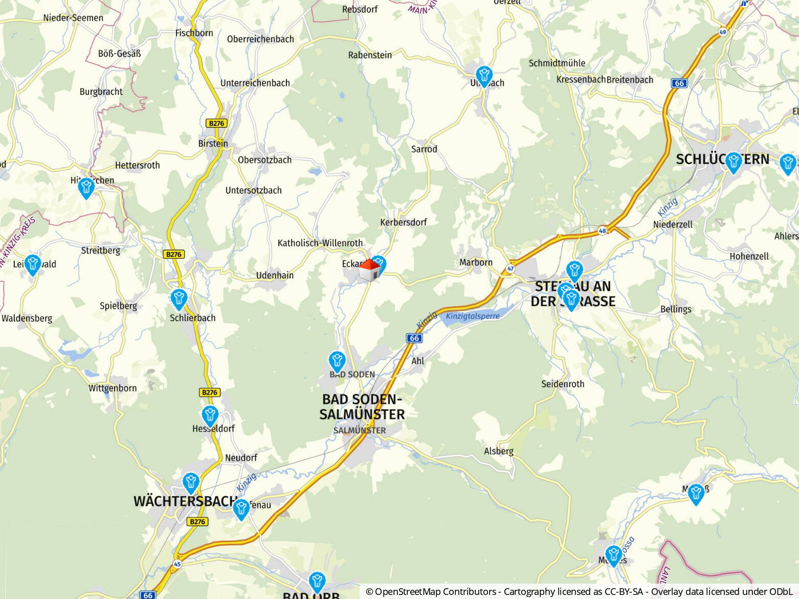 Geolyzer Kartenausschnitt