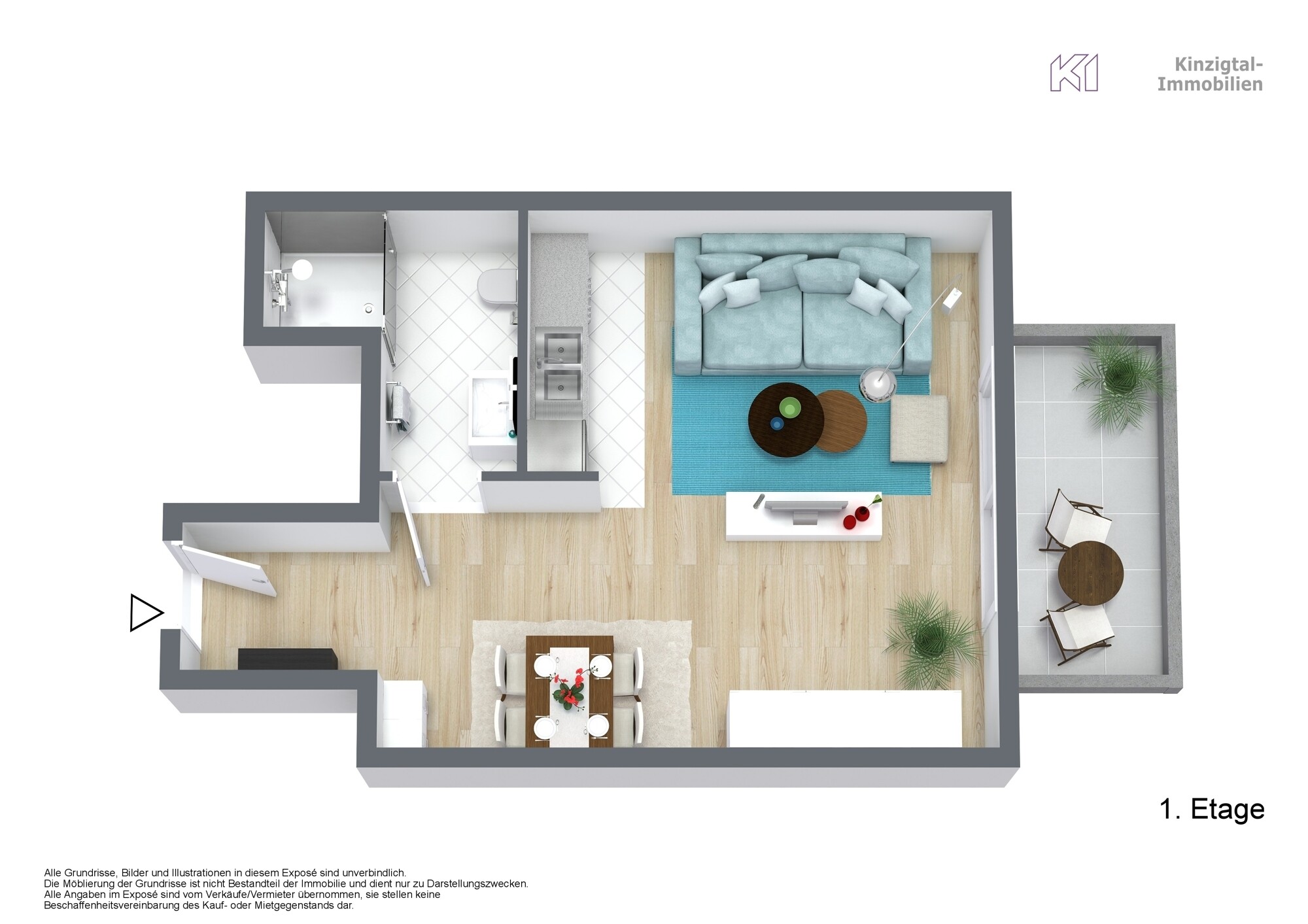 Objekt_221039 - 1. Etage - 3D Floor Plan