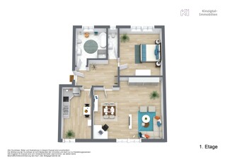221041 - 1. Etage - 3D Floor Plan