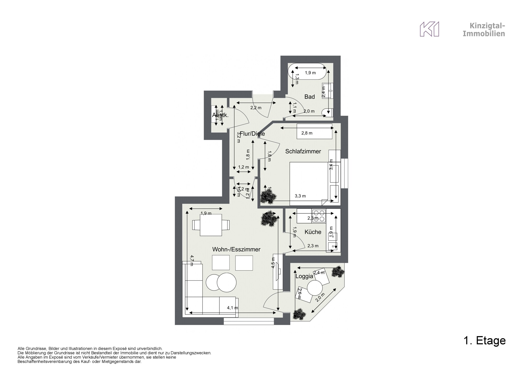 221042 - 1. Etage - 2D Floor Plan