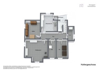 221043 - Kellergeschoss - 3D Floor Plan