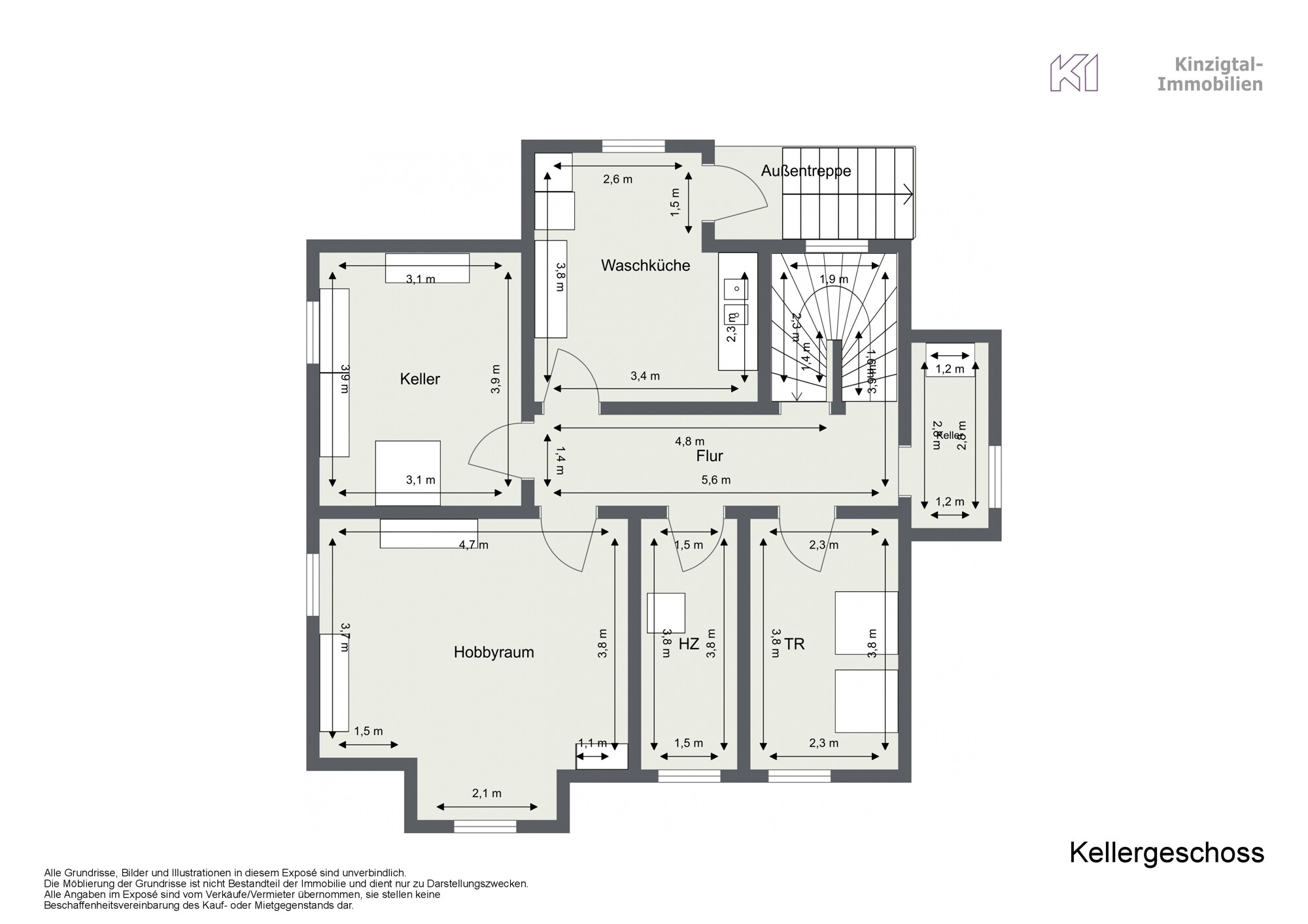 Fl221043 - Kellergeschoss - 2D Floor Plan