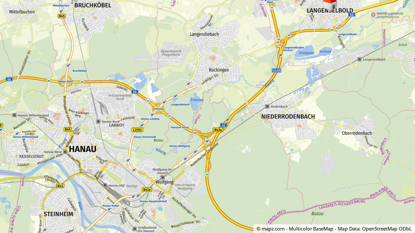 Geolyzer Kartenausschnitt