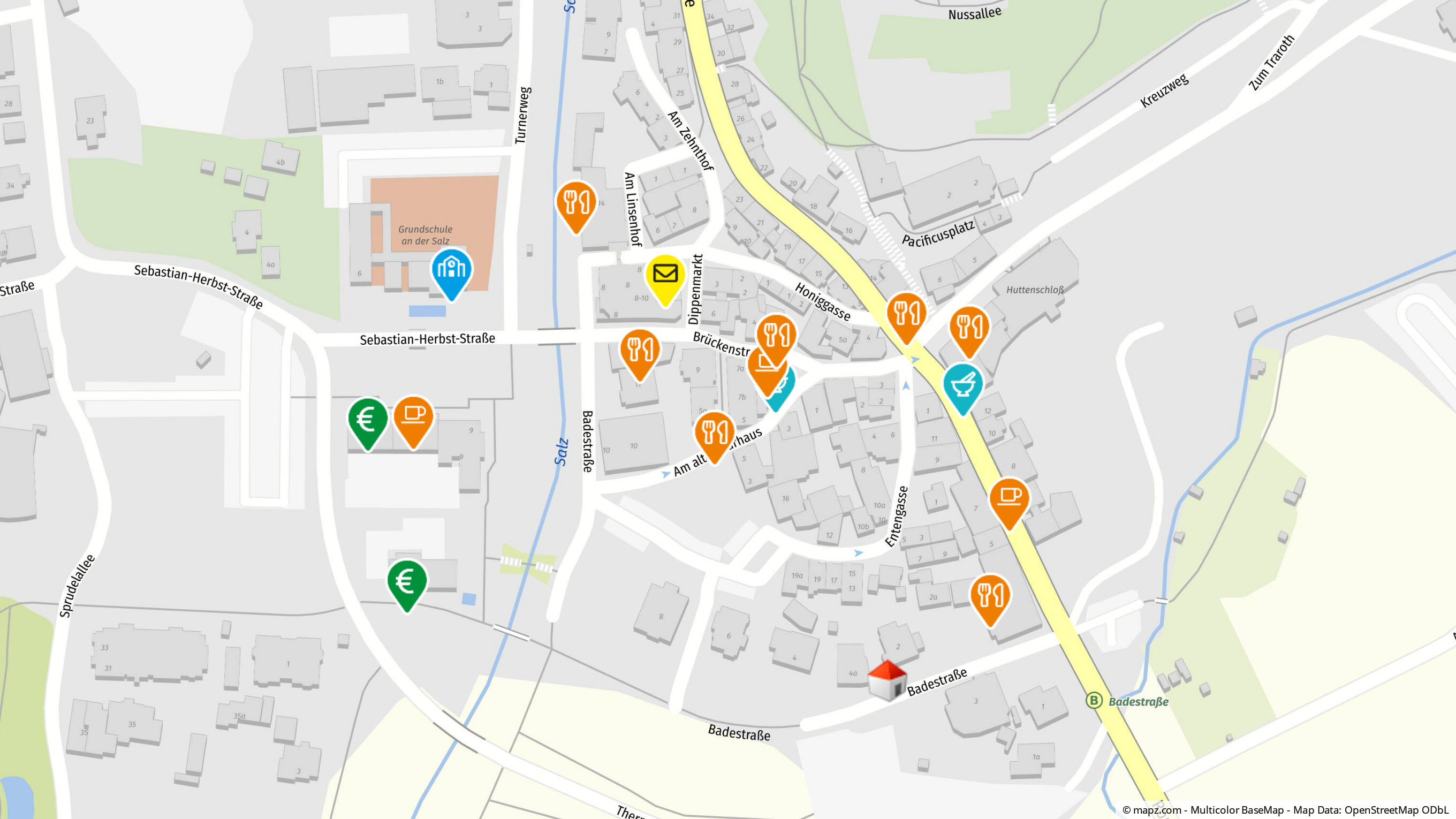 Geolyzer Kartenausschnitt