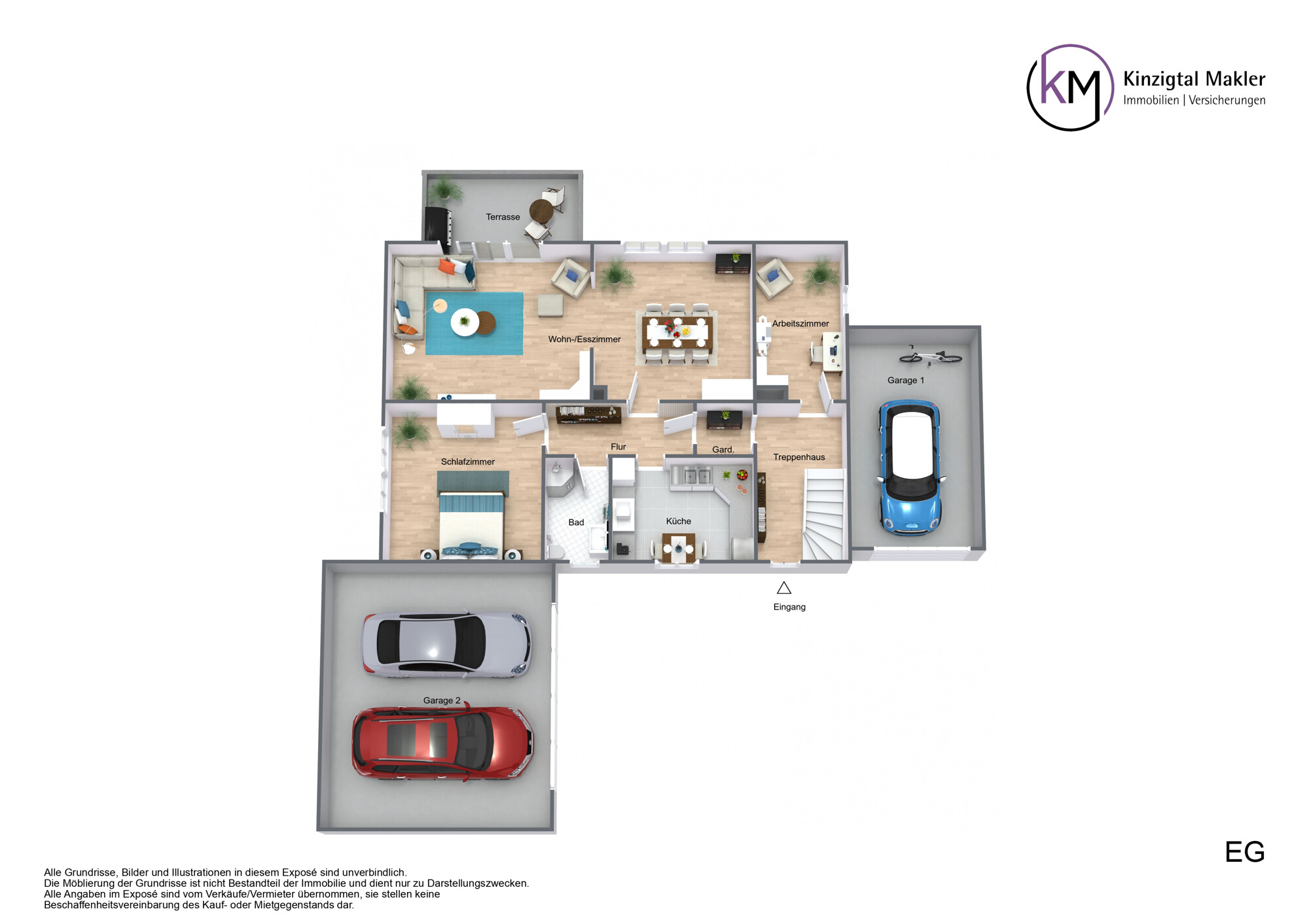 Floorplan letterhead - Objekt_241002 - EG - 3D Floor Plan