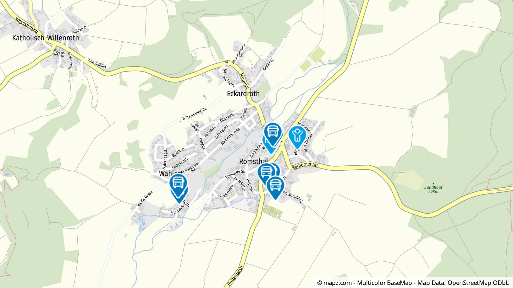 Geolyzer Kartenausschnitt