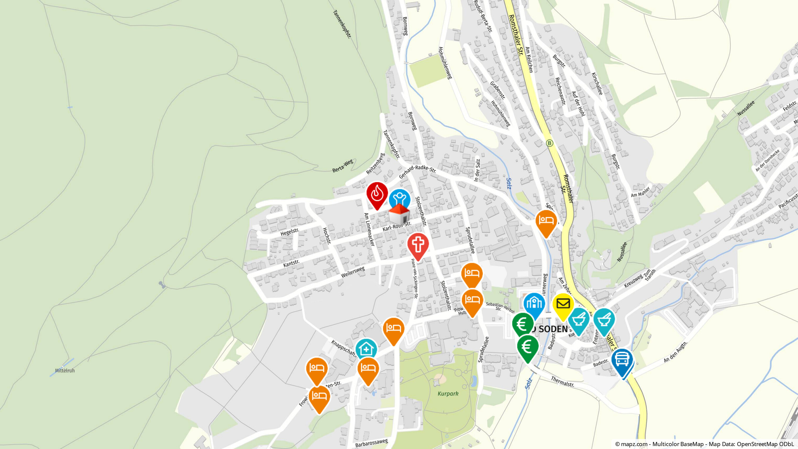 Geolyzer Kartenausschnitt