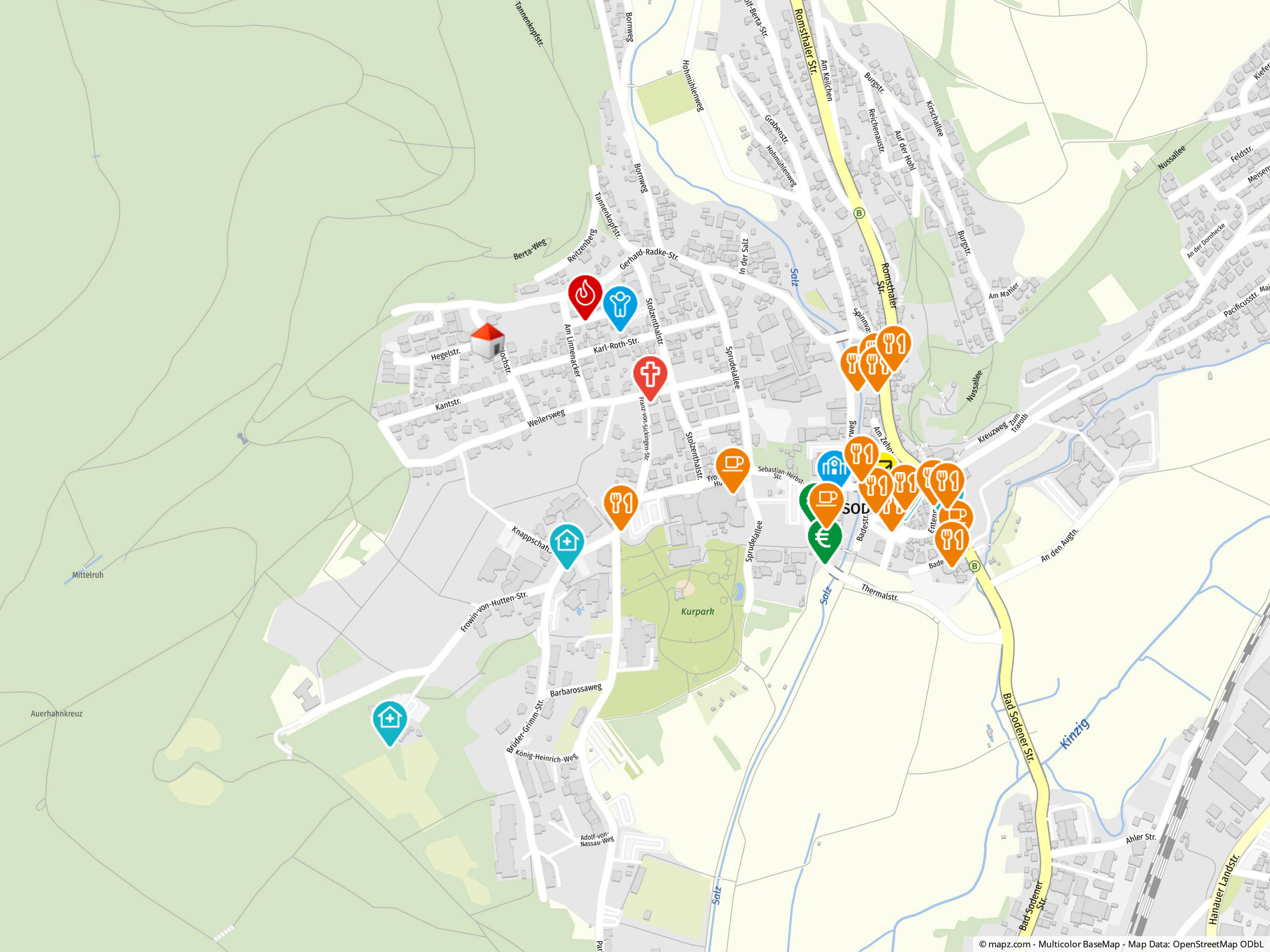 Geolyzer Kartenausschnitt