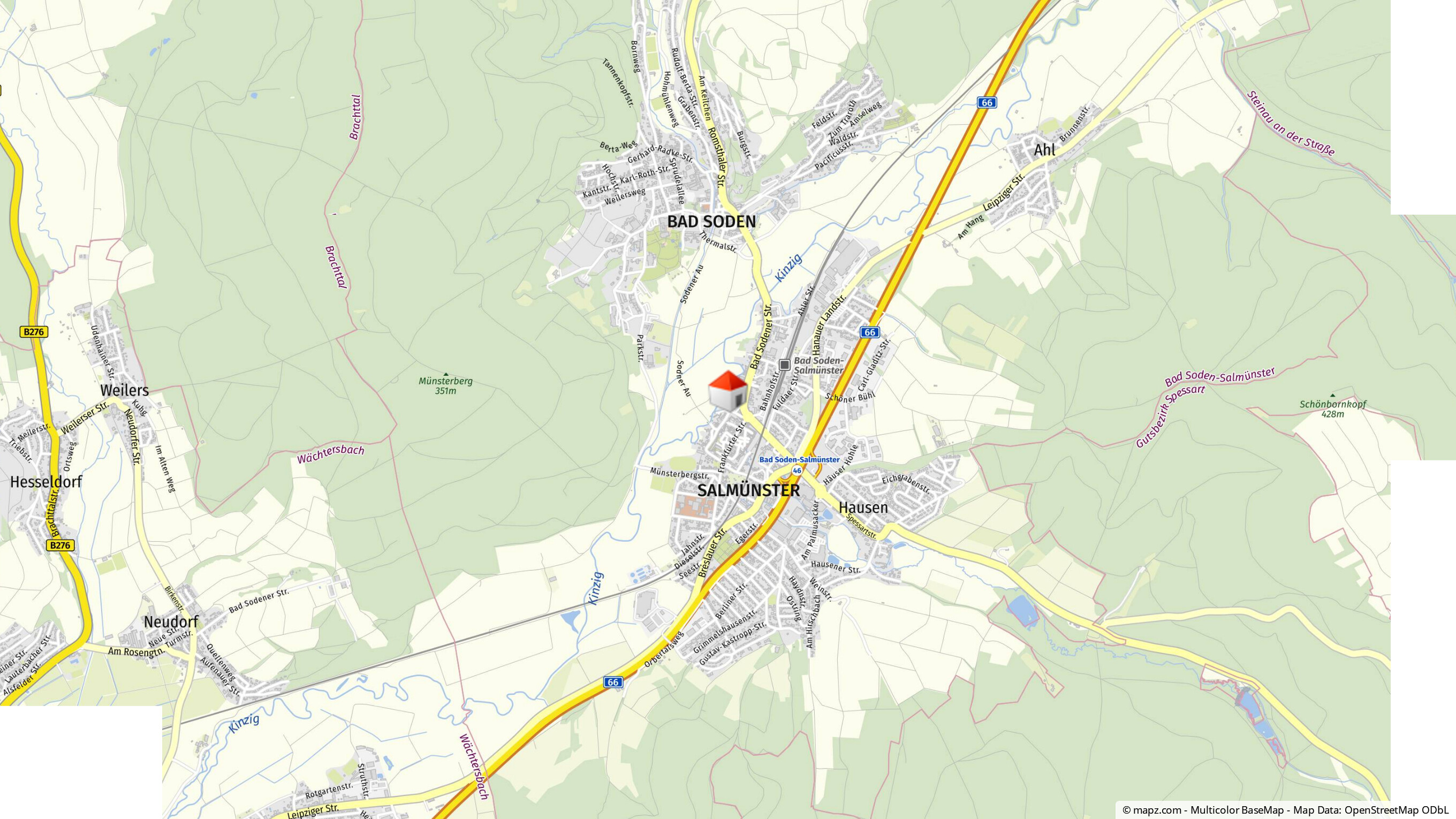 Geolyzer Kartenausschnitt