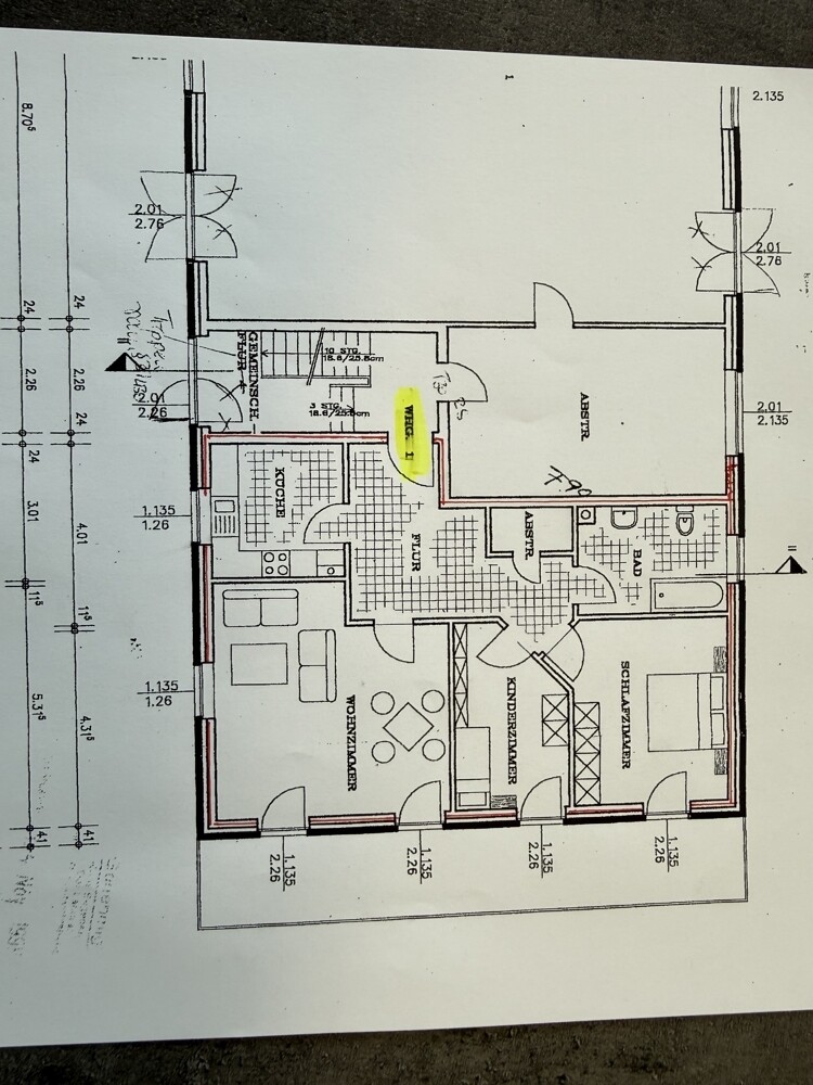 Wohnung 1 Grundriss