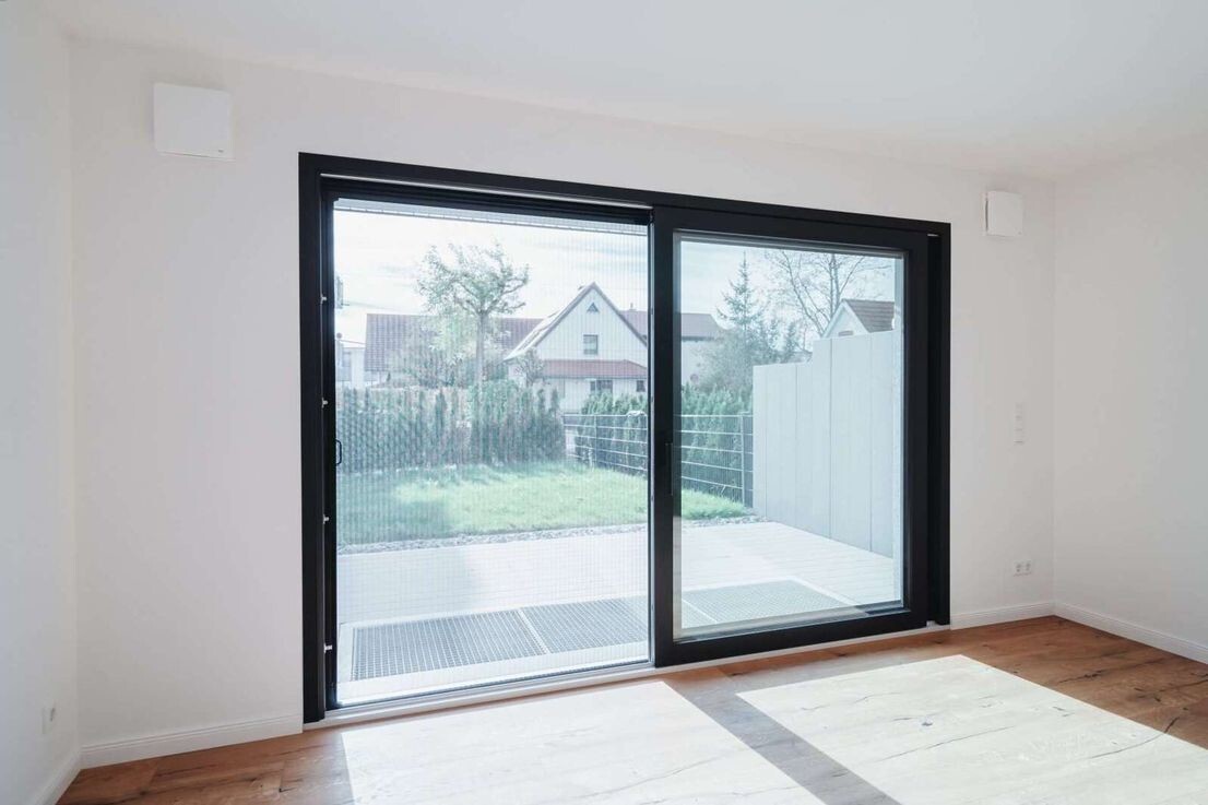 Wohnzimmer blick Garten