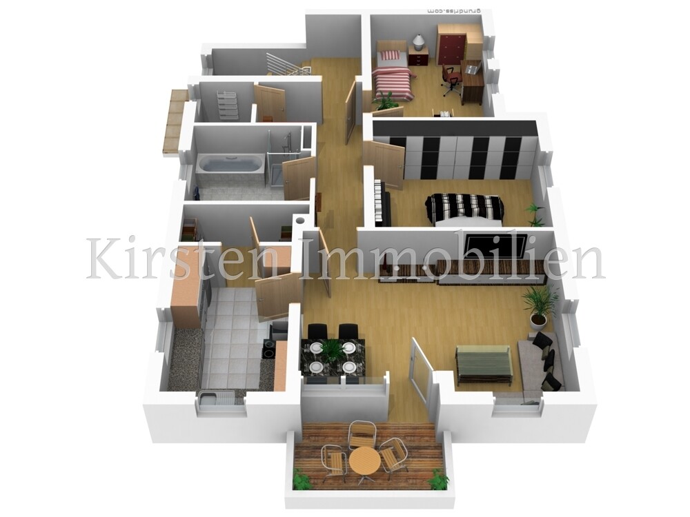 Grundriss 3D N
