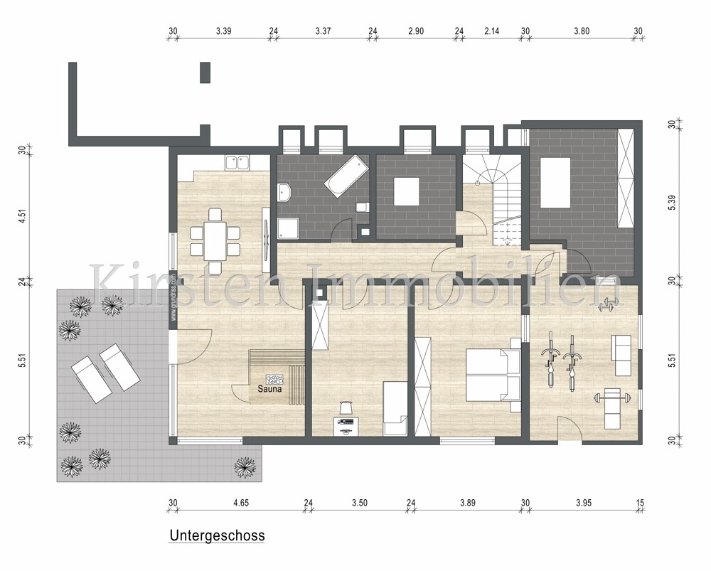 Grundriss UG 2D