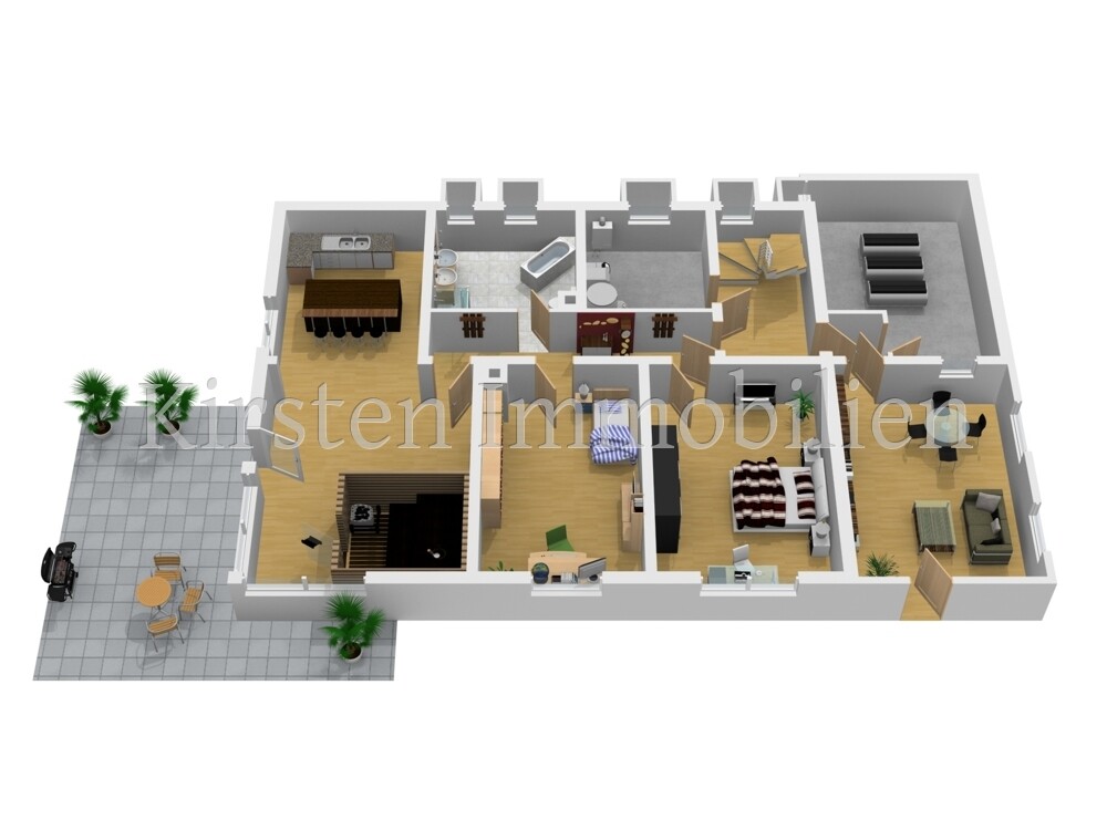 Grundriss UG 3D