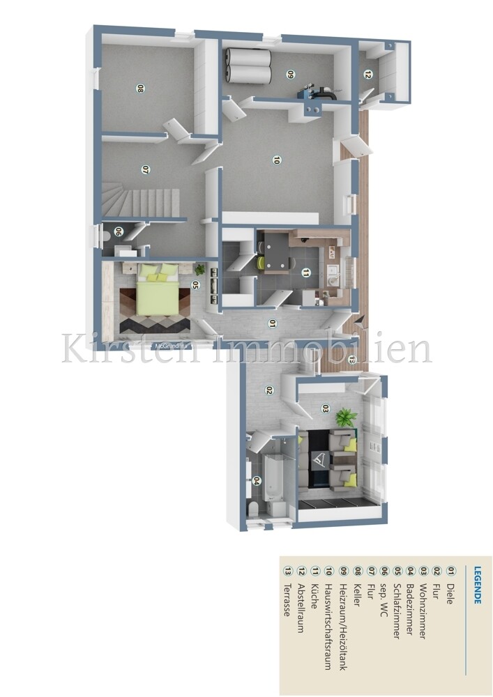 Grundriss UG 3D Hochkant