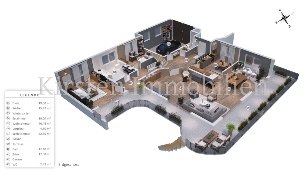 Grundriss EG 3D