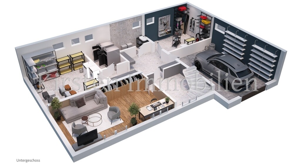 Grundriss UG 3D