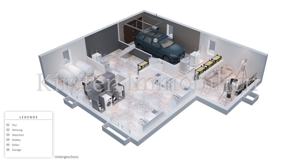 Grundriss UG 3D